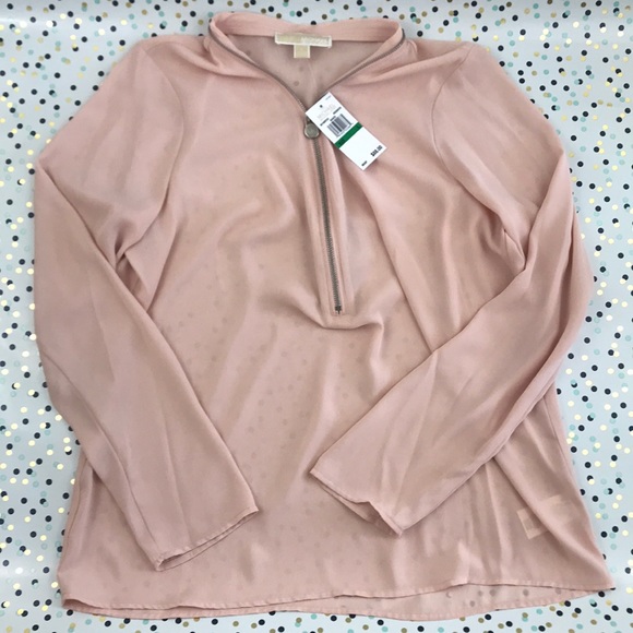 Michael Kors Tops - NWT Micheal Kors Shear Blouse Rosewater in Color